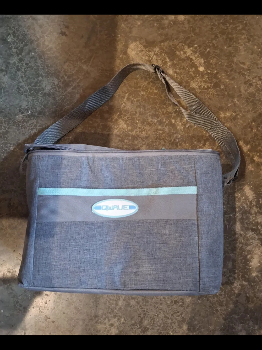 Cooler, QWave Cooler Bag with Aqua Accent - Portable Lunch Tote Or Beverage Cool